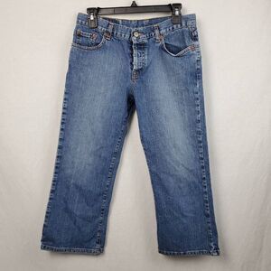 Lucky Brand Sz 8/29 Stretch Easy Rider Denim Capri